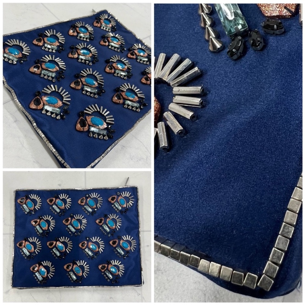 BCBG MaxAzria Envelope Beaded Clutch
